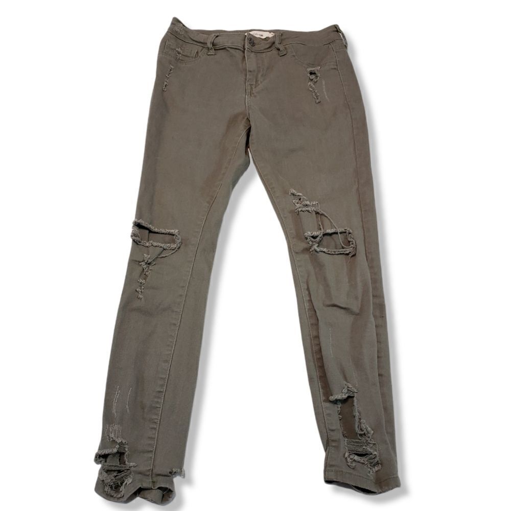 Cello Jeans Size 5 Skinny Distressed Destroyed Stretch Denim Pants Women's Jeans
